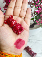 Lip Tint, Bear Keychain Long Lasting Creamy Texture Matte Lipstick For Makeup 6pcs Multicolour